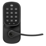 Yale Wi-Fi & Bluetooth Assure Keypad Lever Lock, Black Suede